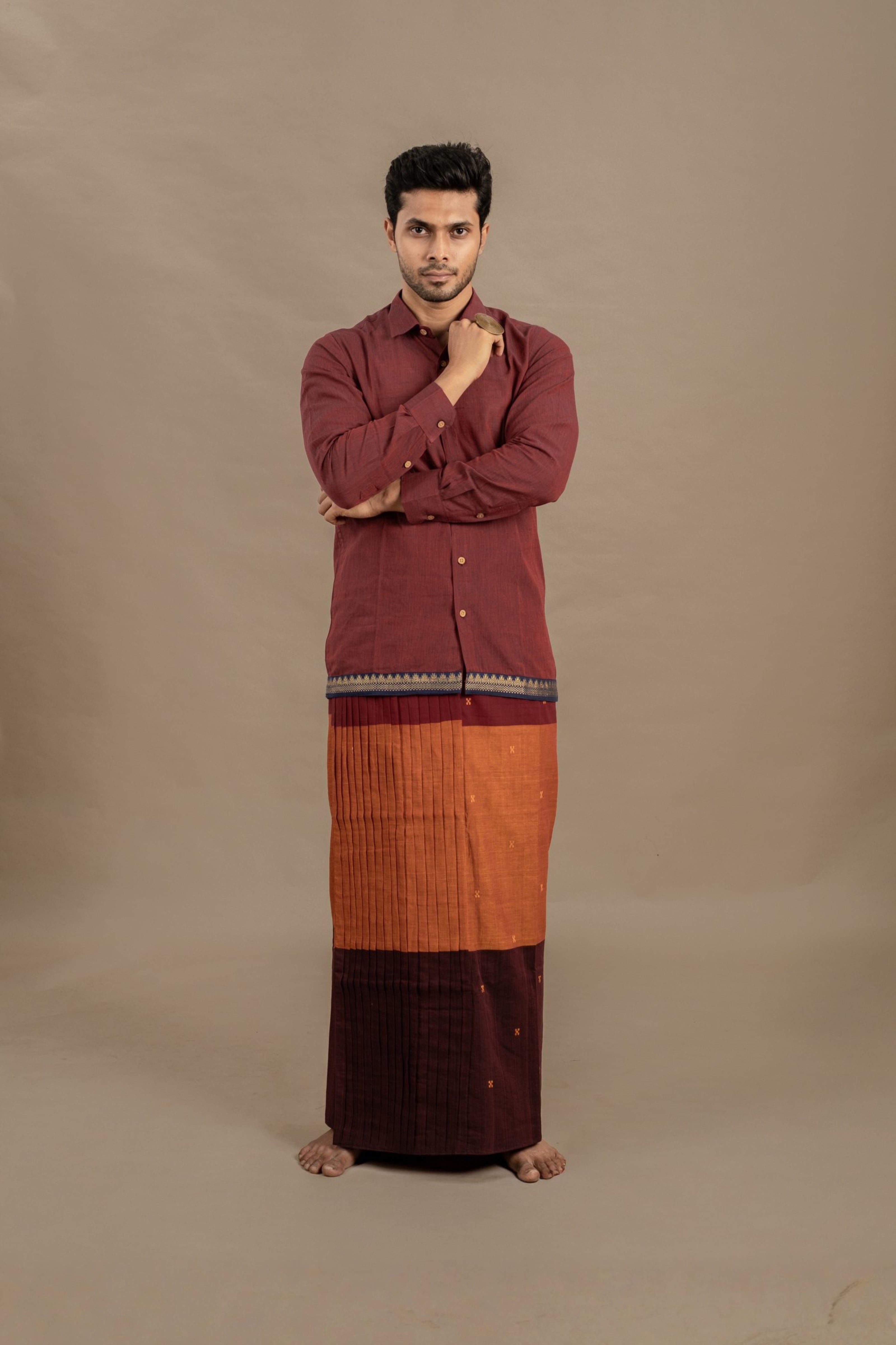 CASINO RED SHIRT X KUNKUM VESHT