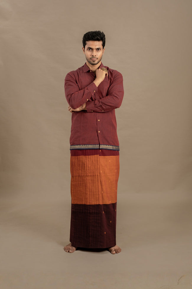 CASINO RED SHIRT X KUNKUM VESHT