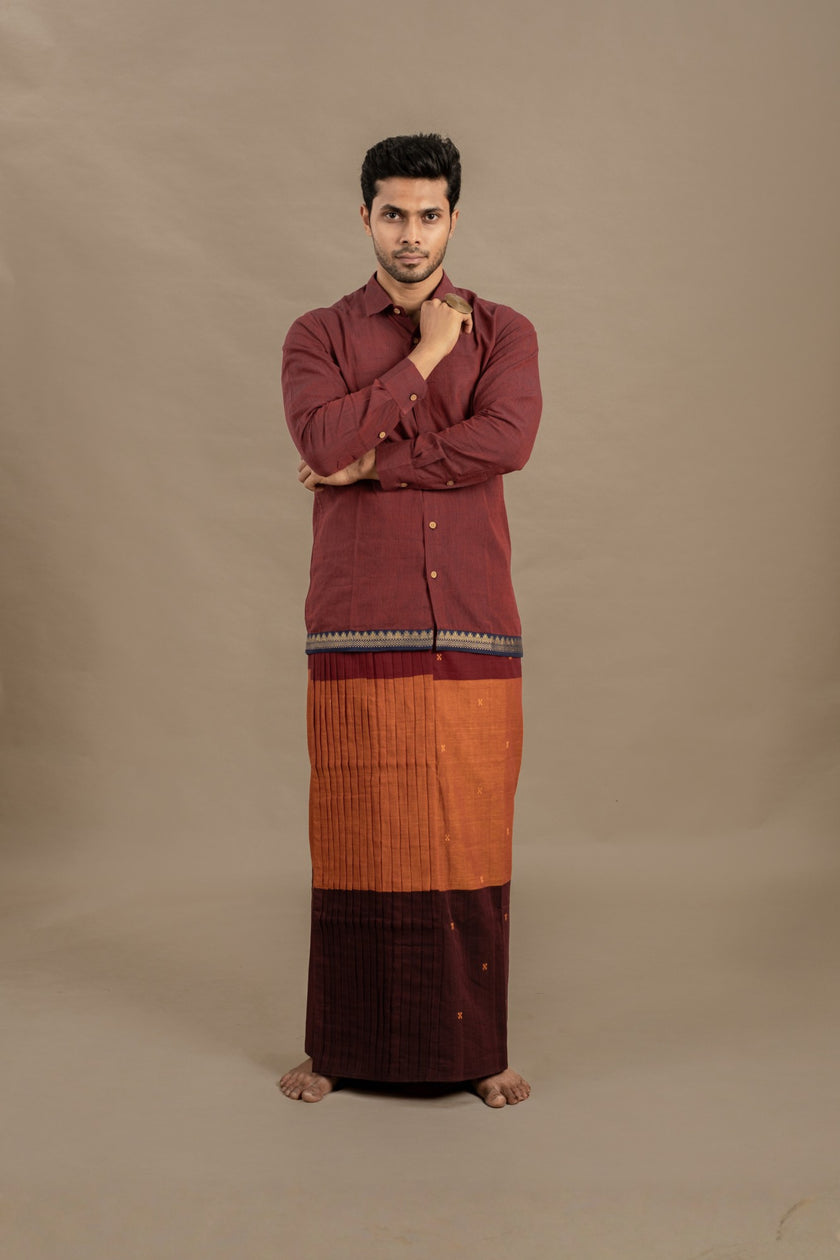 CASINO RED SHIRT X KUNKUM VESHT