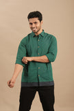 Emerald Green Silk Blend Shirt