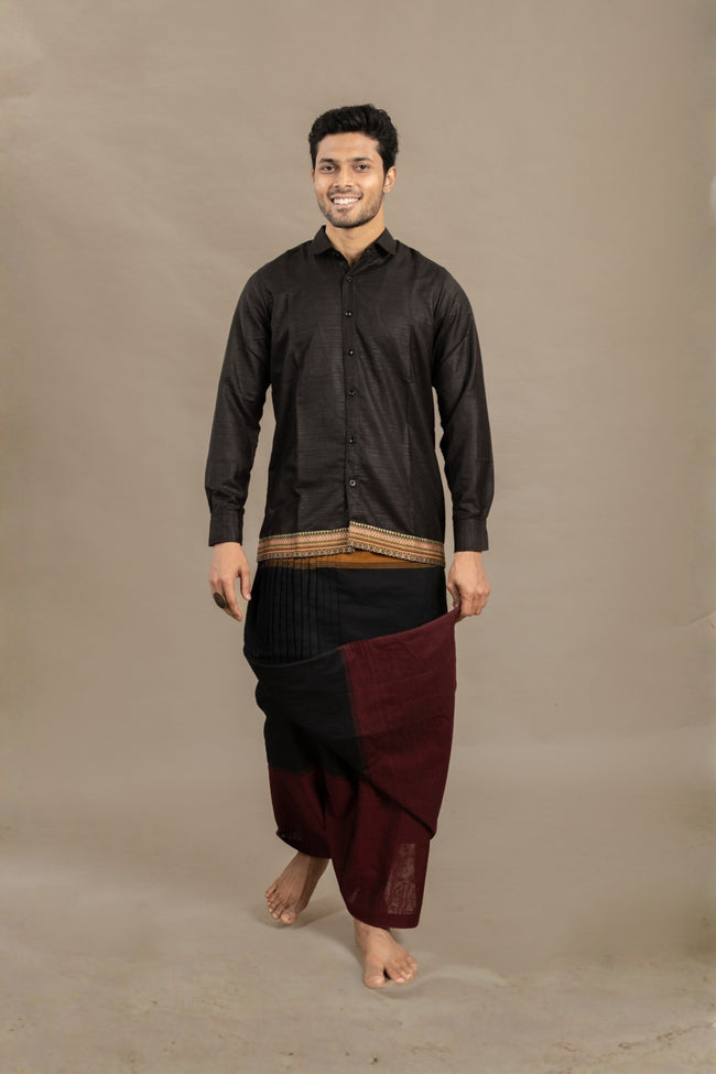 RETRO BLACK SHIRT X RATAN VESHTI