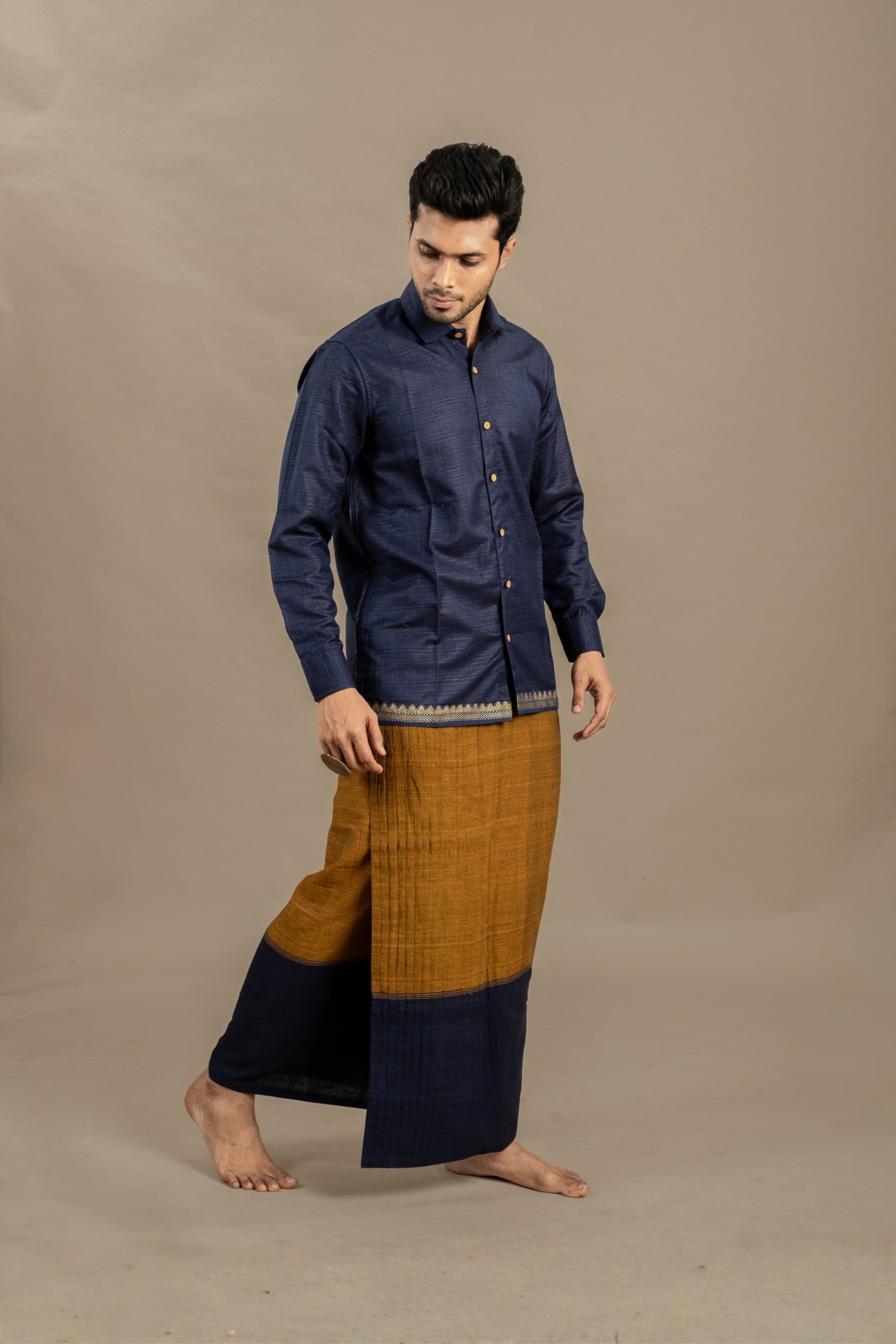 CASINO BLUE SHIRT X MAYIL VESHTI