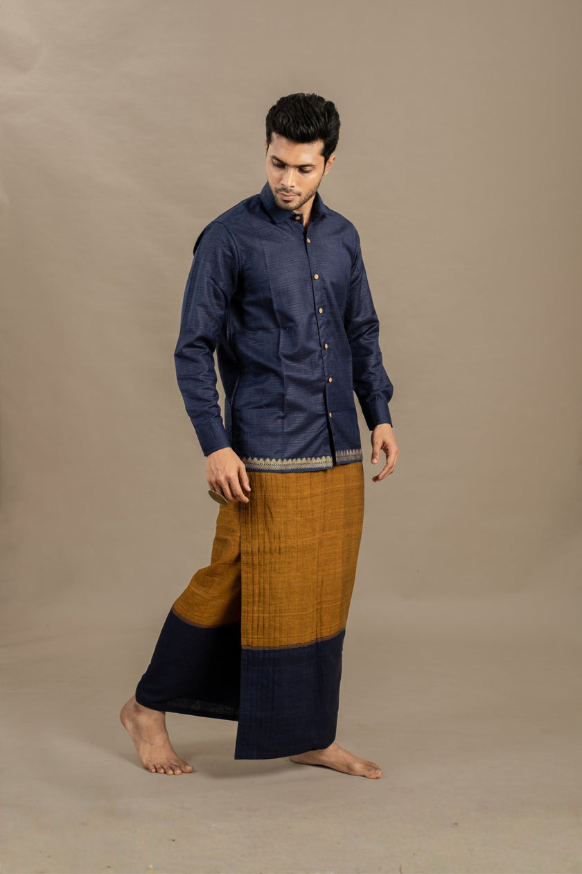 CASINO BLUE SHIRT X MAYIL VESHTI
