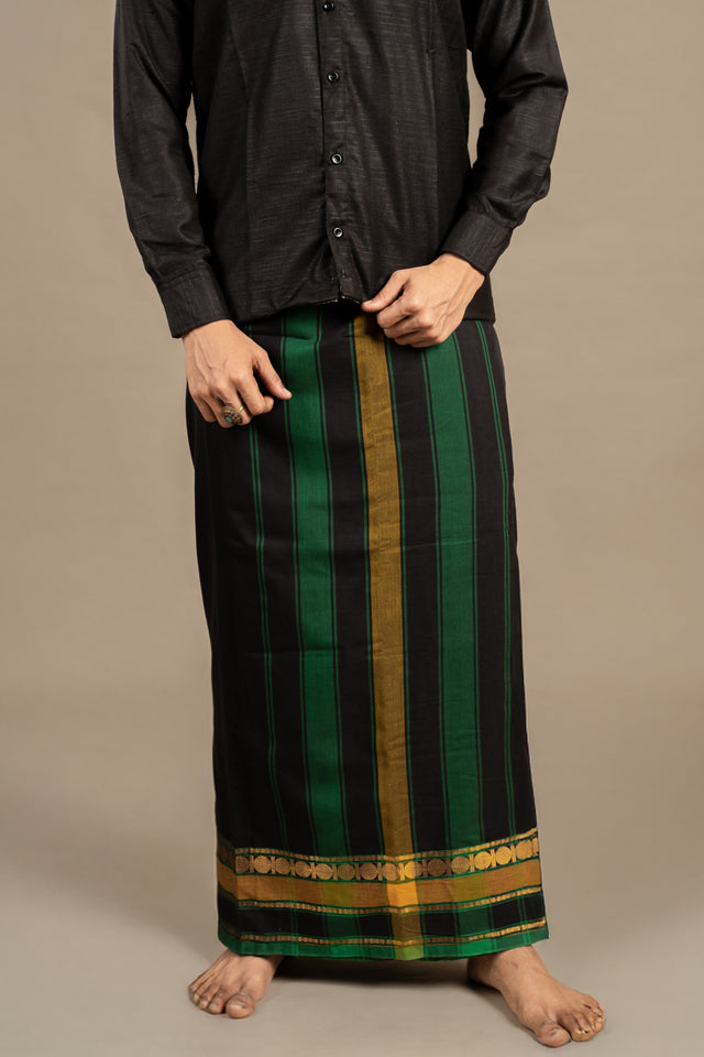 Pritvi Black Classic (Rudra)-Veshti