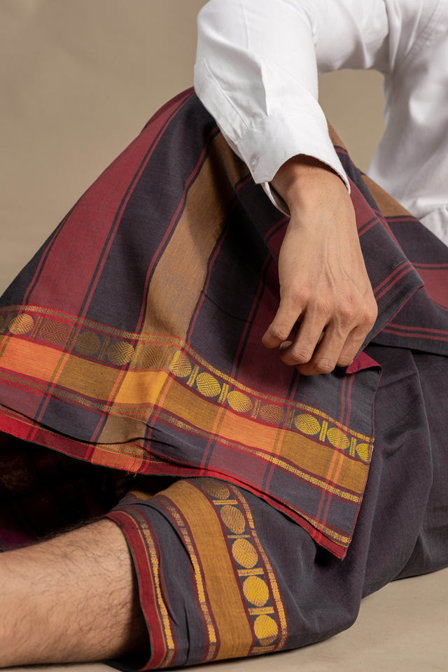 Vaayu Grey Classic (Rudra)-Veshti