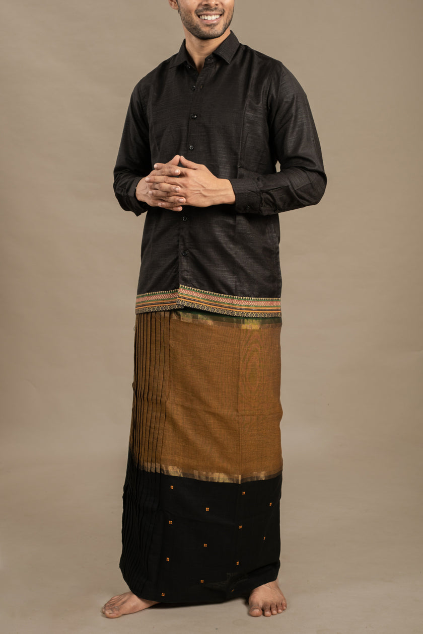 RETRO BLACK SHIRT X CITY LIGHTS 2 VESHTI