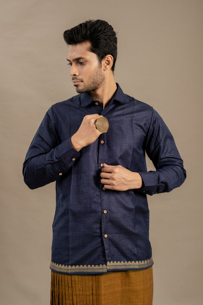 CASINO BLUE SHIRT X MAYIL VESHTI