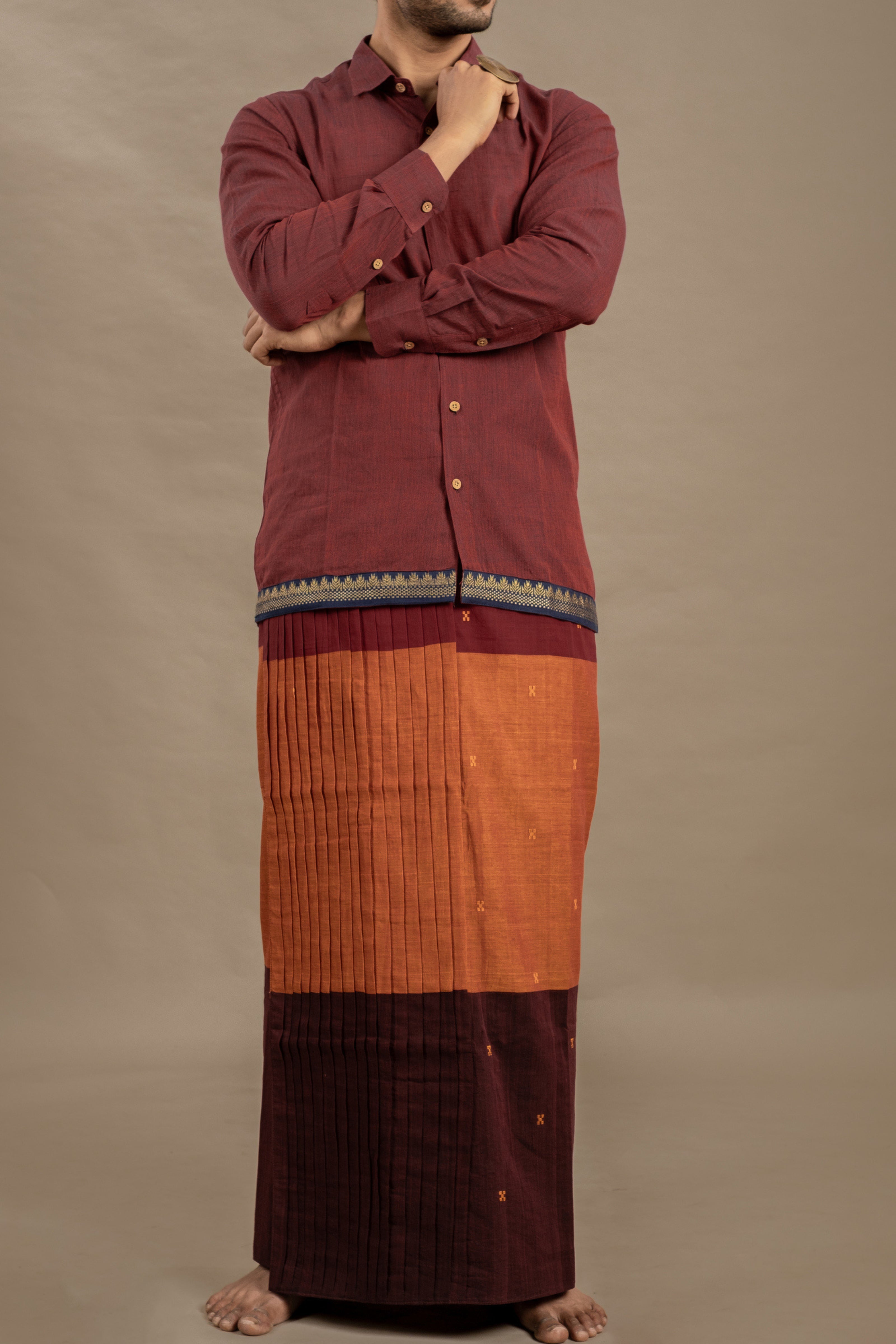 CASINO RED SHIRT X KUNKUM VESHT