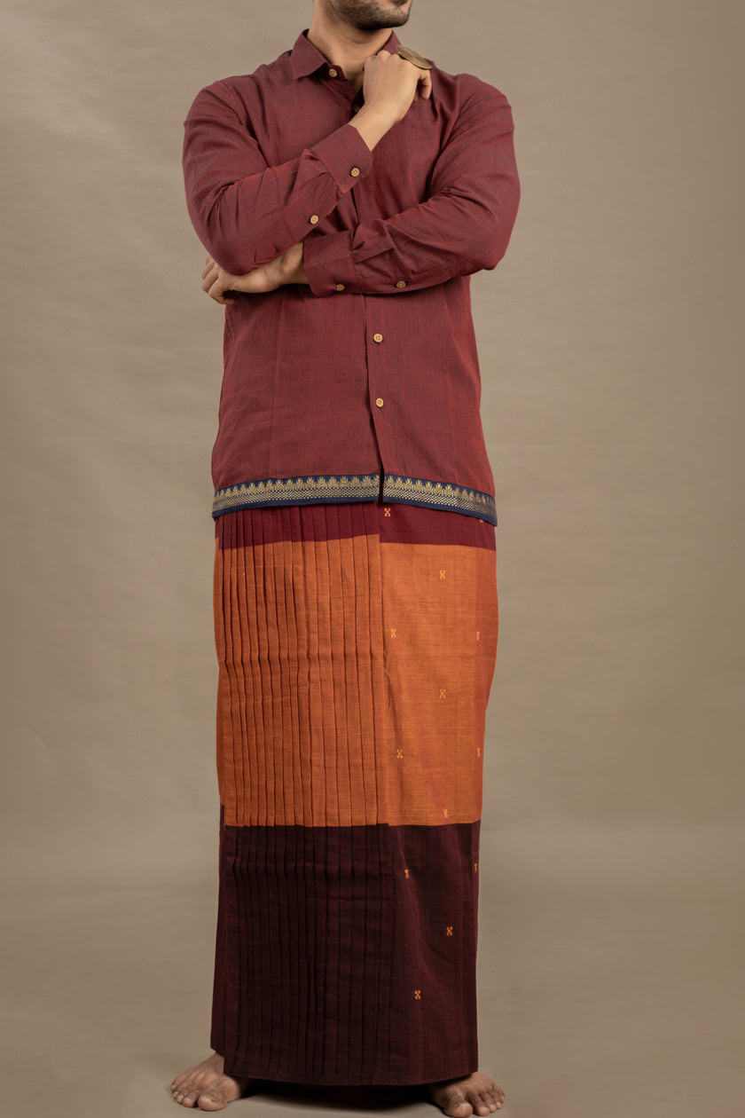 CASINO RED SHIRT X KUNKUM VESHT