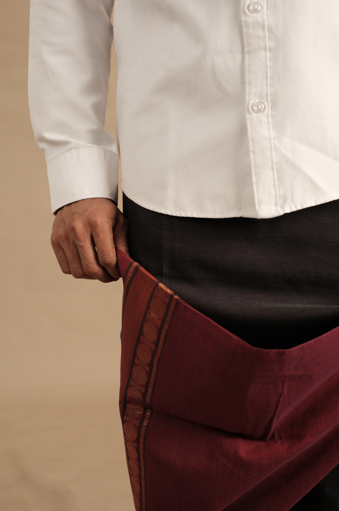 Charcoal Maroon Vesti | Classic