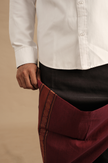 Charcoal Maroon Vesti | Classic