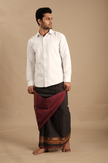 Charcoal Maroon Vesti | Classic