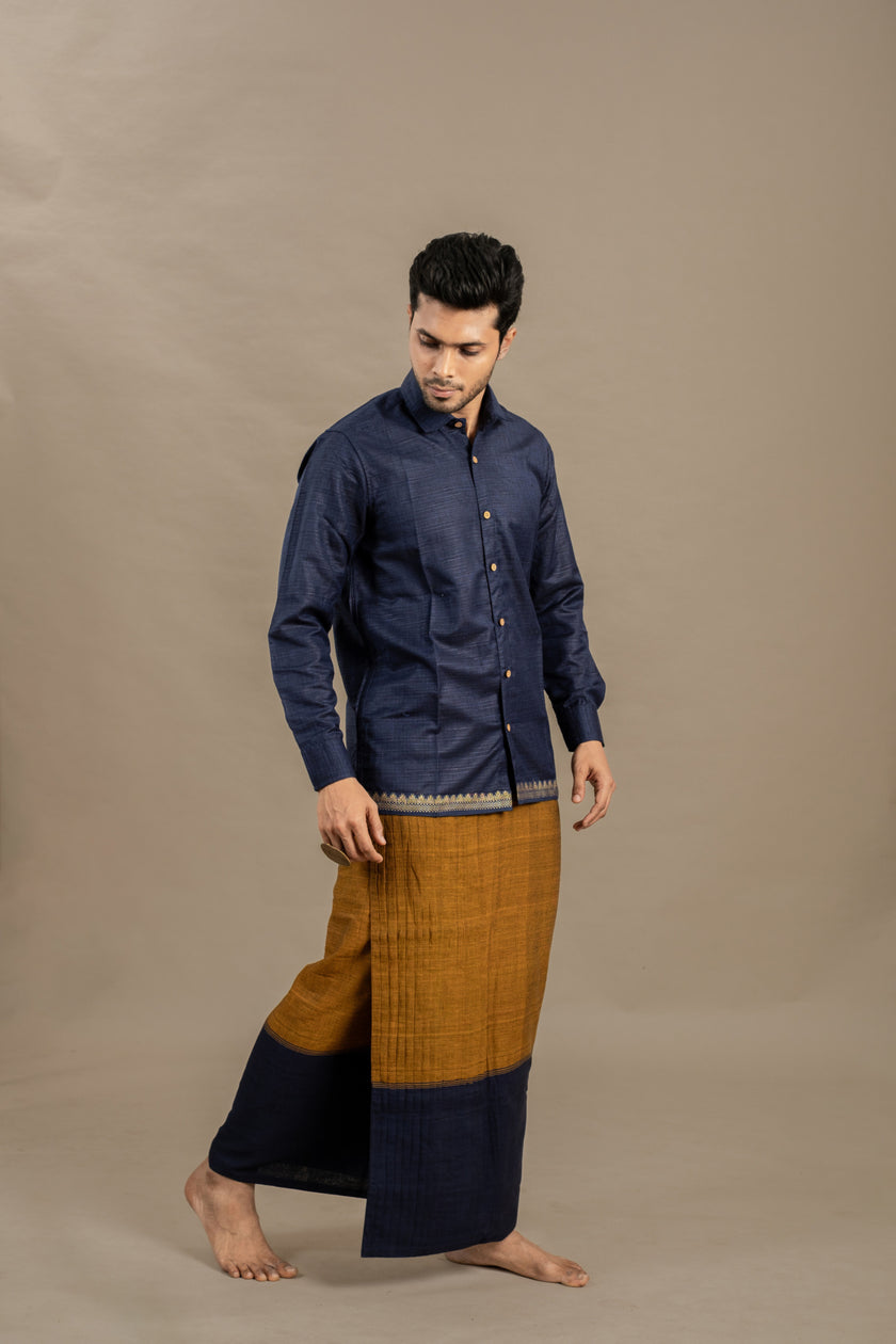CASINO BLUE SHIRT X MAYIL VESHTI