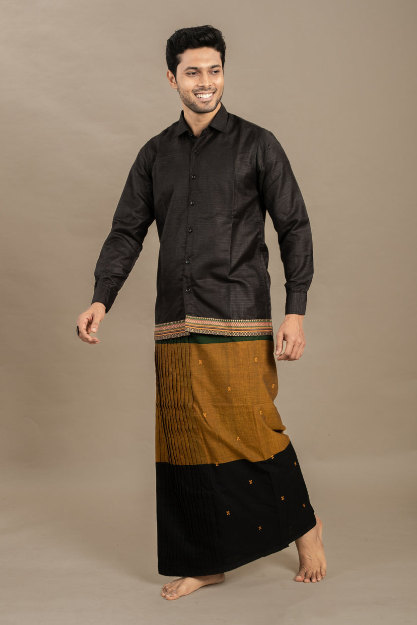 RETRO BLACK SHIRT X RIVERSONG VESHTIS