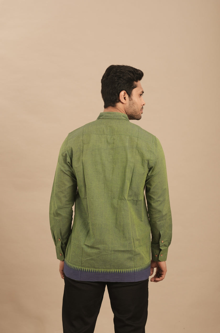 Heritage Green Silk Blend Shirt