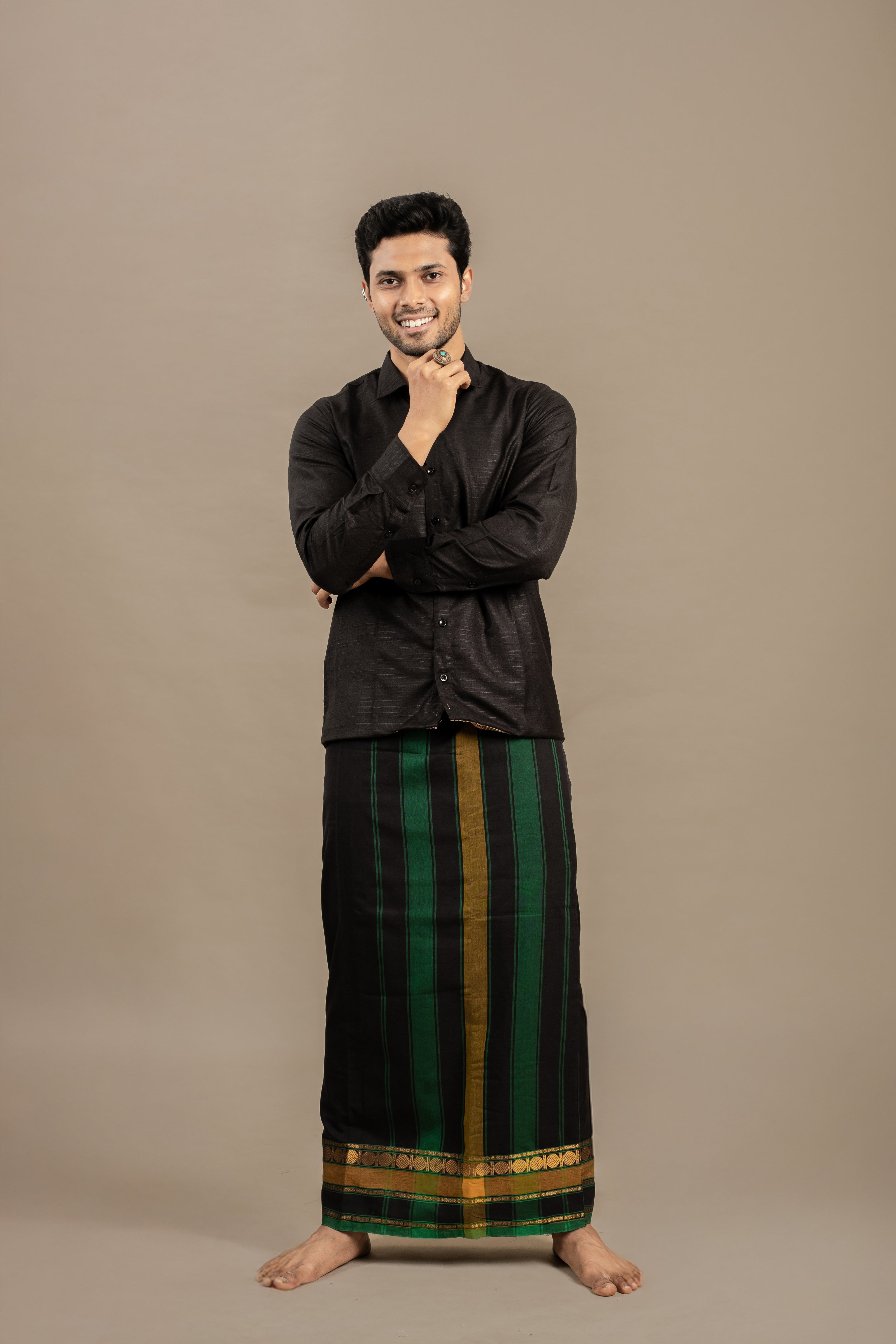 Pritvi Black Classic (Rudra)-Veshti