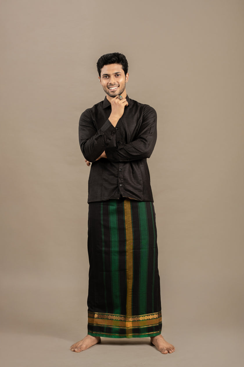 Pritvi Black Classic (Rudra)-Veshti