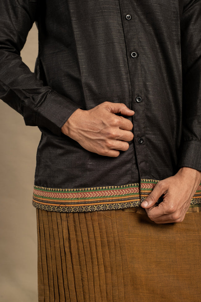 RETRO BLACK SHIRT X CITY LIGHTS 2 VESHTI