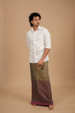 Classic Andhi Neram Veshti – Grey