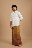 Classic Andhi Neram Veshti – Khaki