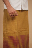 Classic Andhi Neram Veshti – Khaki