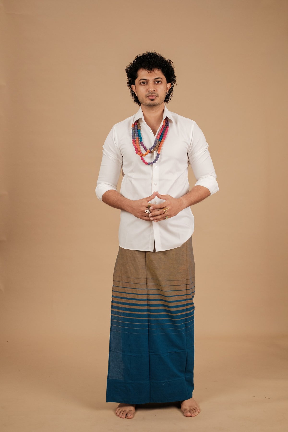 Classic Andhi Neram Veshti – Blue