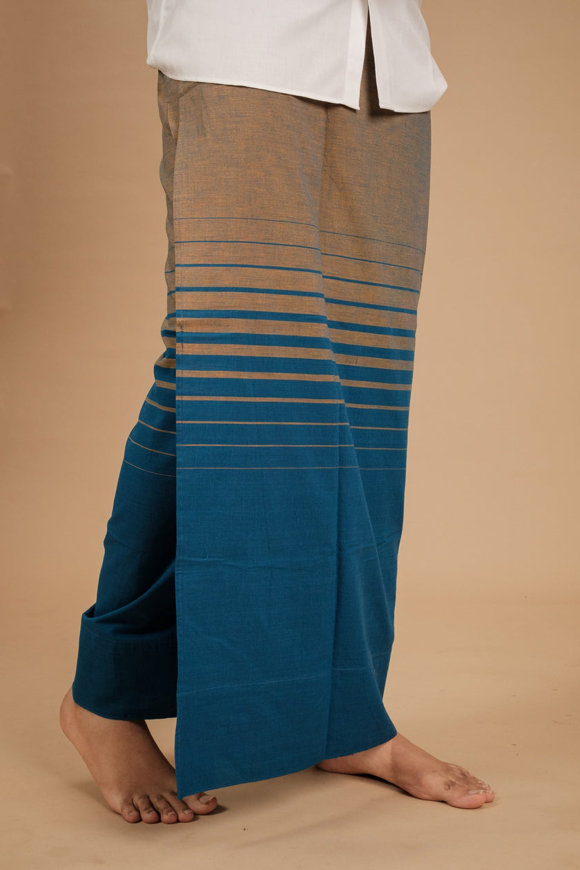 Classic Andhi Neram Veshti – Blue