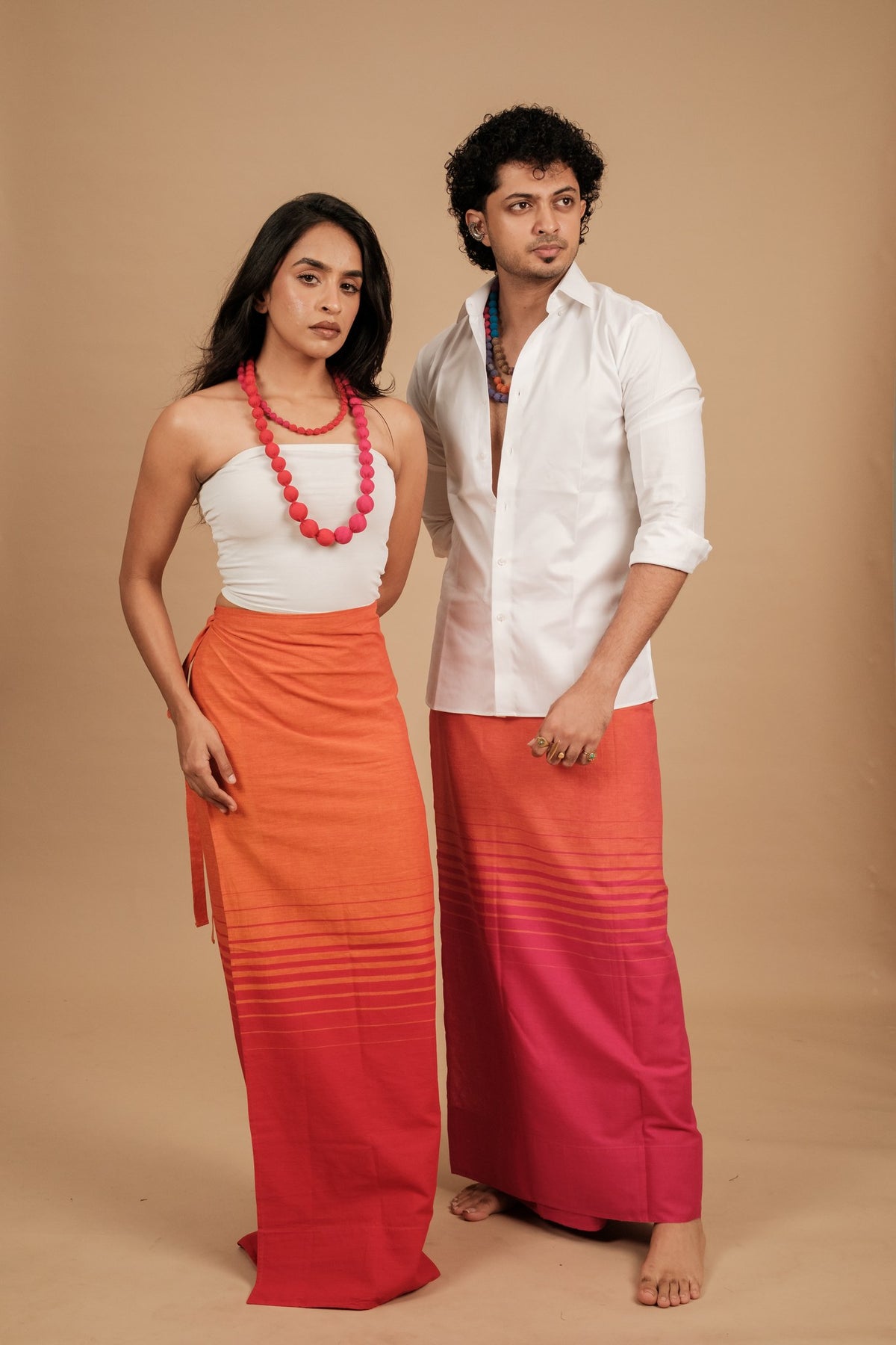 Classic Andhi Neram Veshti – Pink