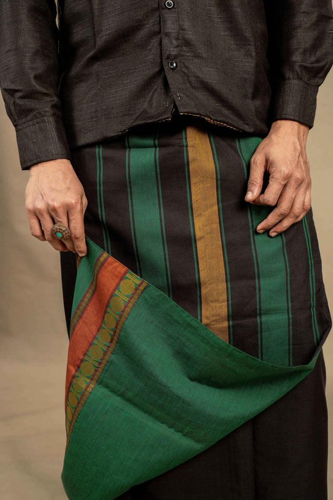 Pritvi Black Classic (Rudra)-Veshti