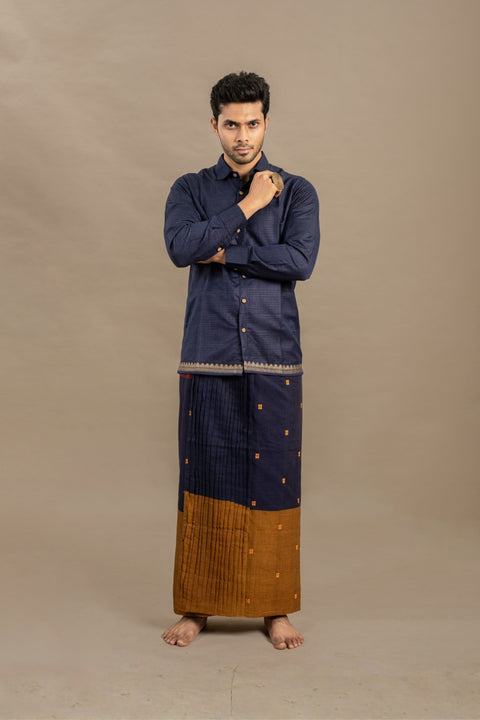 CASINO BLUE SHIRT X CITY LIGHTS 1 VESHTI