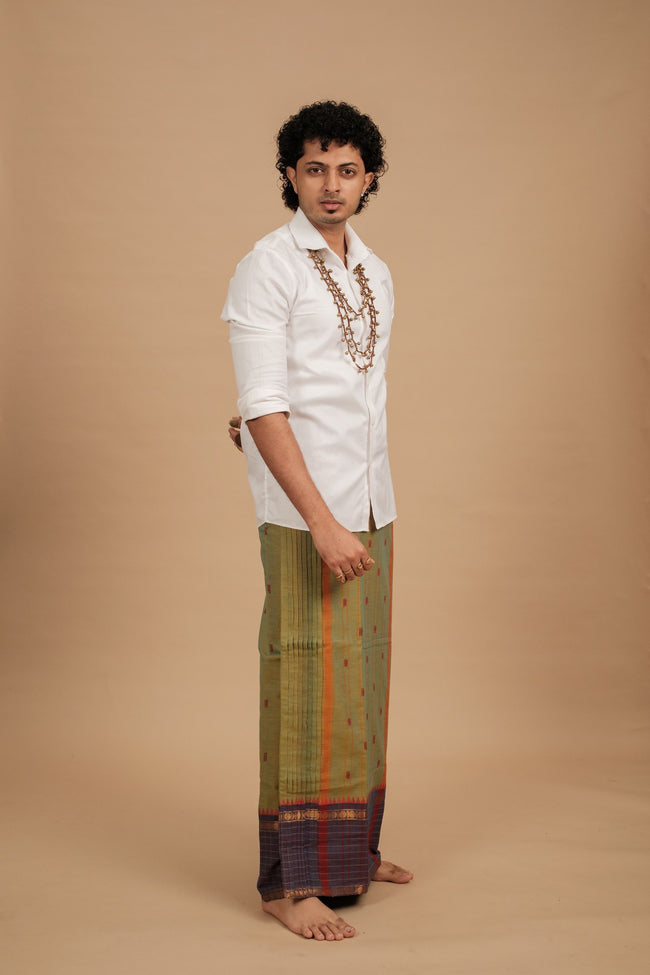 One of a Kind Veshti – Cardamom
