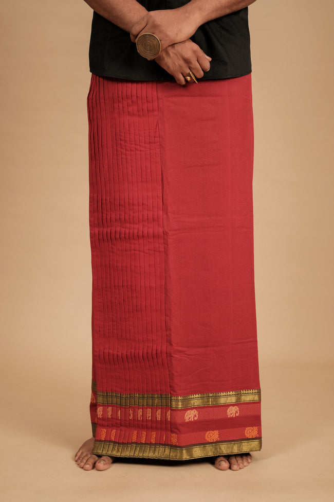 One of a Kind Veshti – Yanai Red
