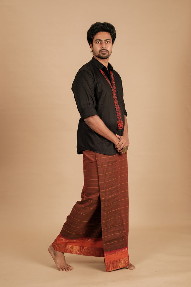 One of a Kind Veshti – Vel Kaapi