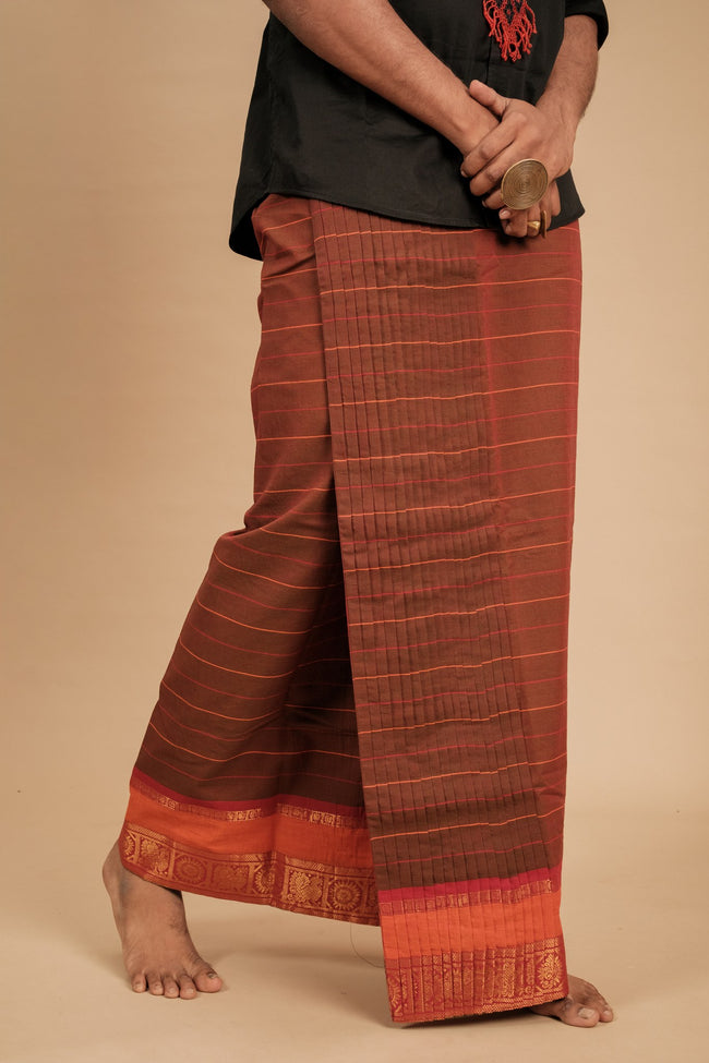 One of a Kind Veshti – Vel Kaapi