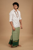 One of a Kind Veshti – Sage Green