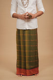 One of a Kind Veshti – Kattam Green