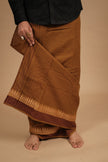 One of a Kind Veshti – Kattam Khaki