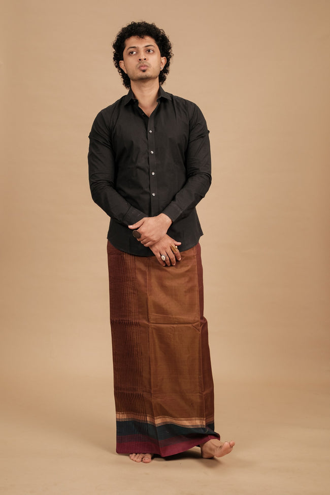 One of a Kind Veshti – Peetal