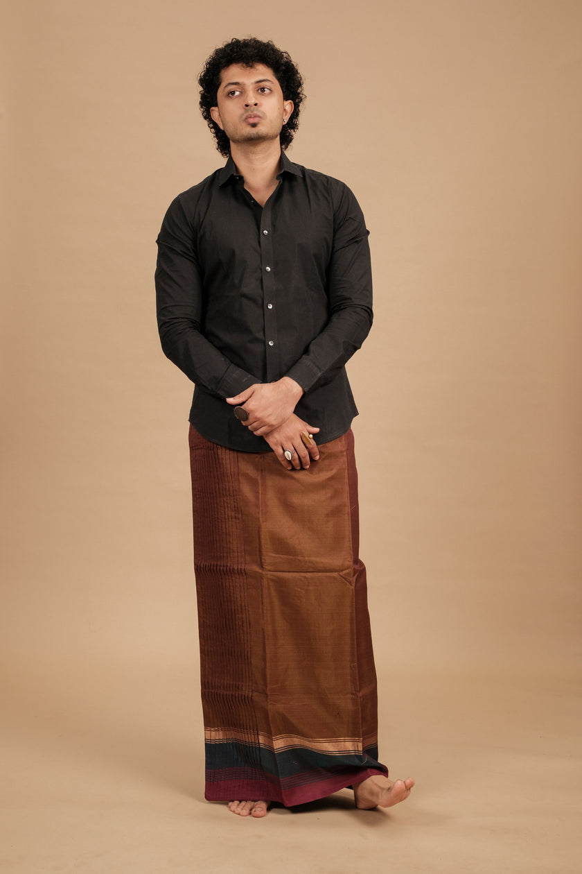 One of a Kind Veshti – Peetal