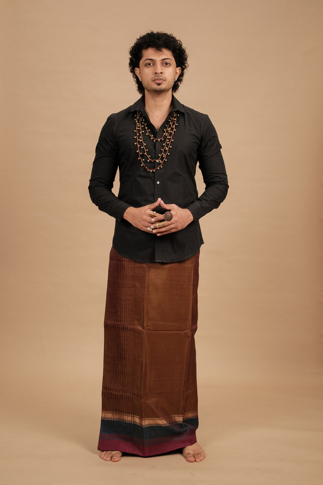 One of a Kind Veshti – Peetal