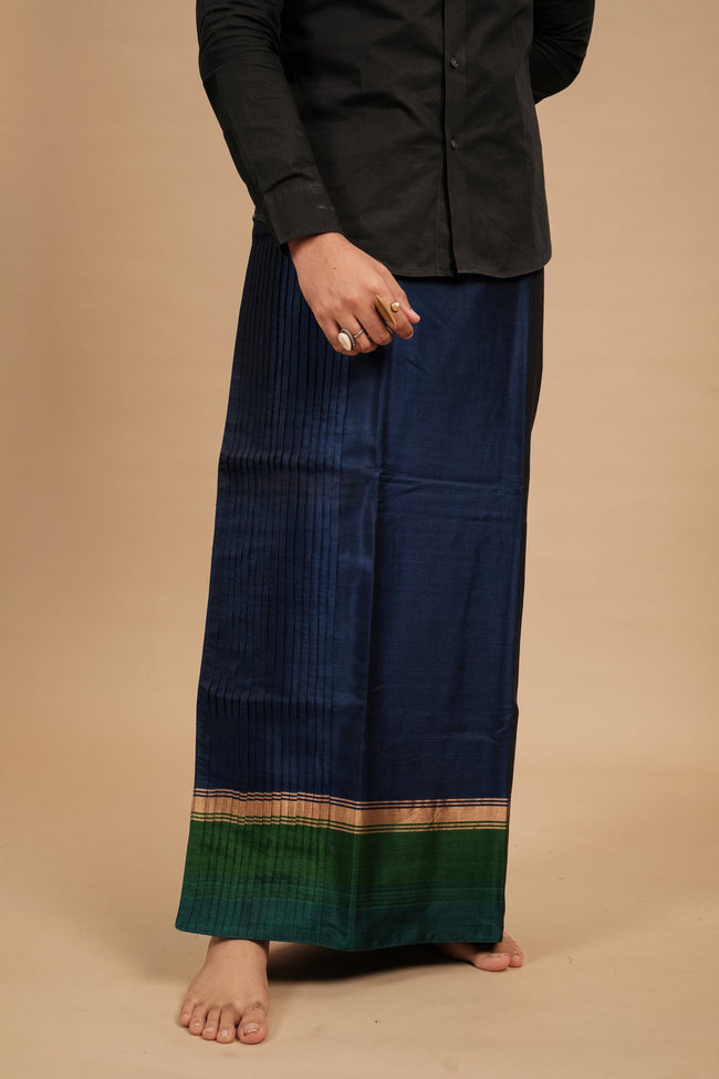 One of a Kind Veshti – Ink Blue