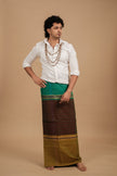 Mupbagam Veshti – Jacquard Green
