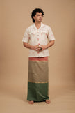 Mupbagam Veshti – Summer Peach