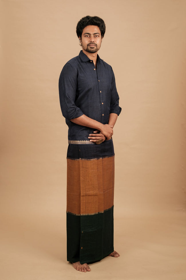 Mupbagam Veshti – Yamam Zari