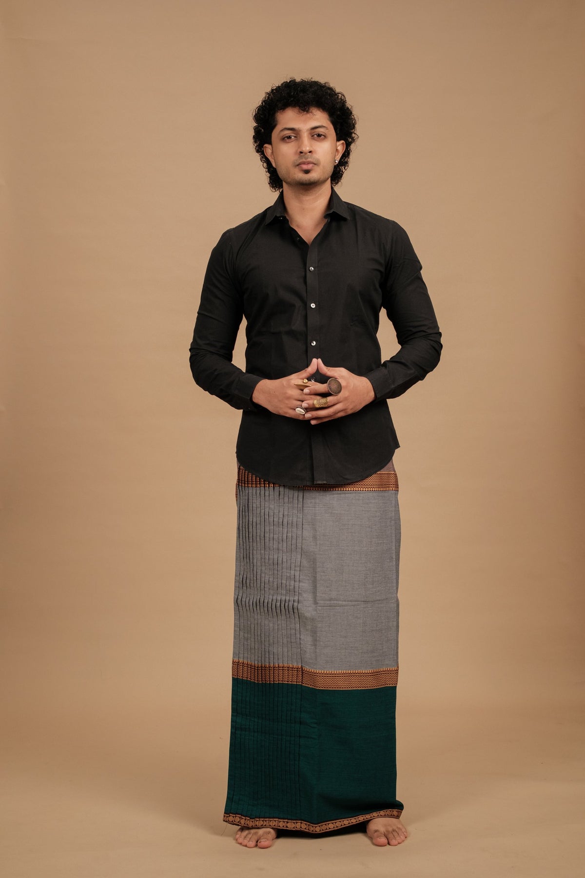 Mupbagam Veshti – Jacquard Mauve