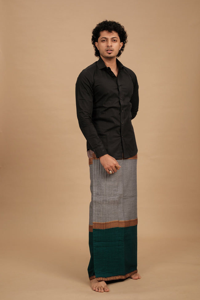 Mupbagam Veshti – Jacquard Mauve