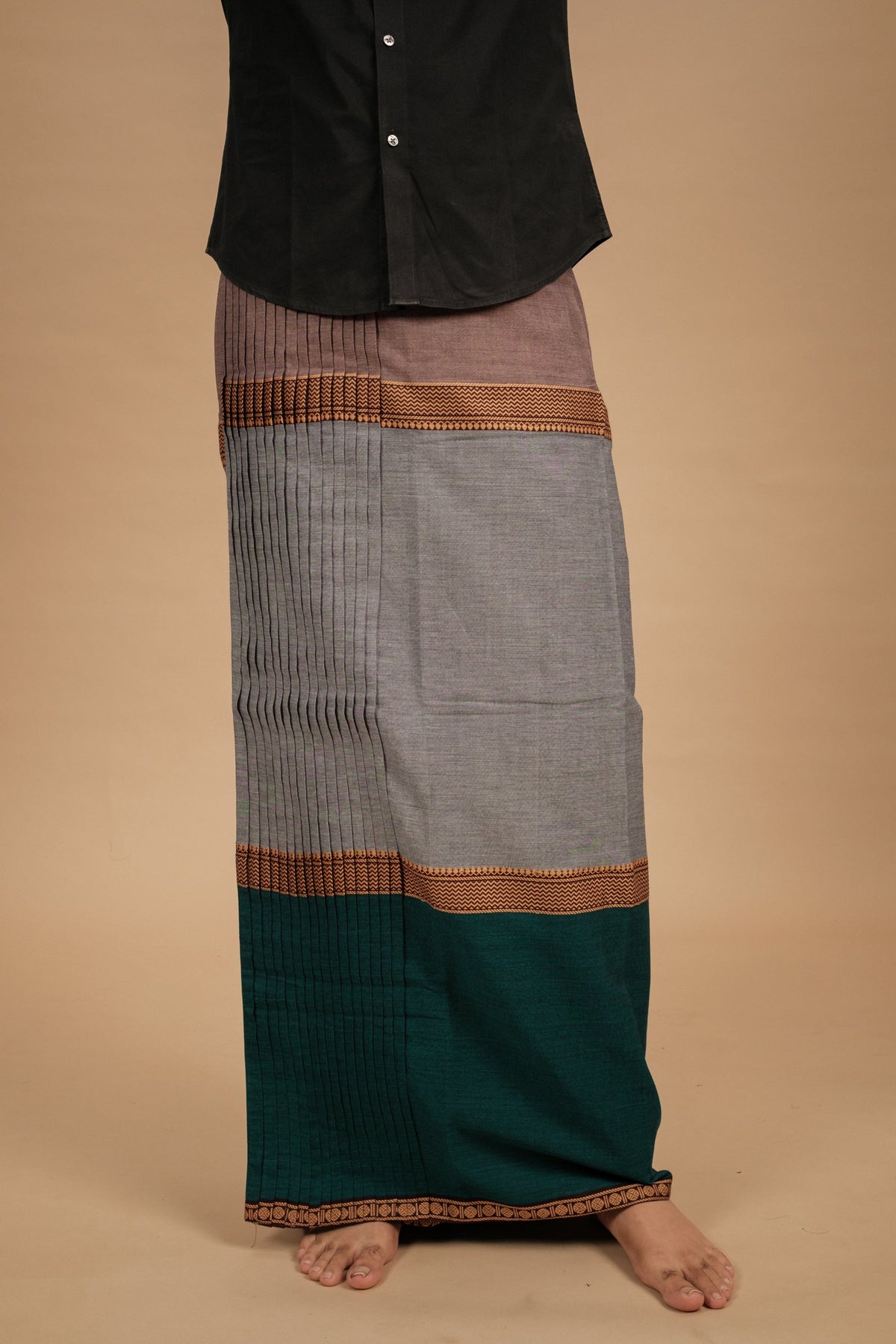 Mupbagam Veshti – Jacquard Mauve