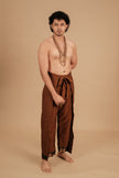 Kanchi Wrap Pants – Brown