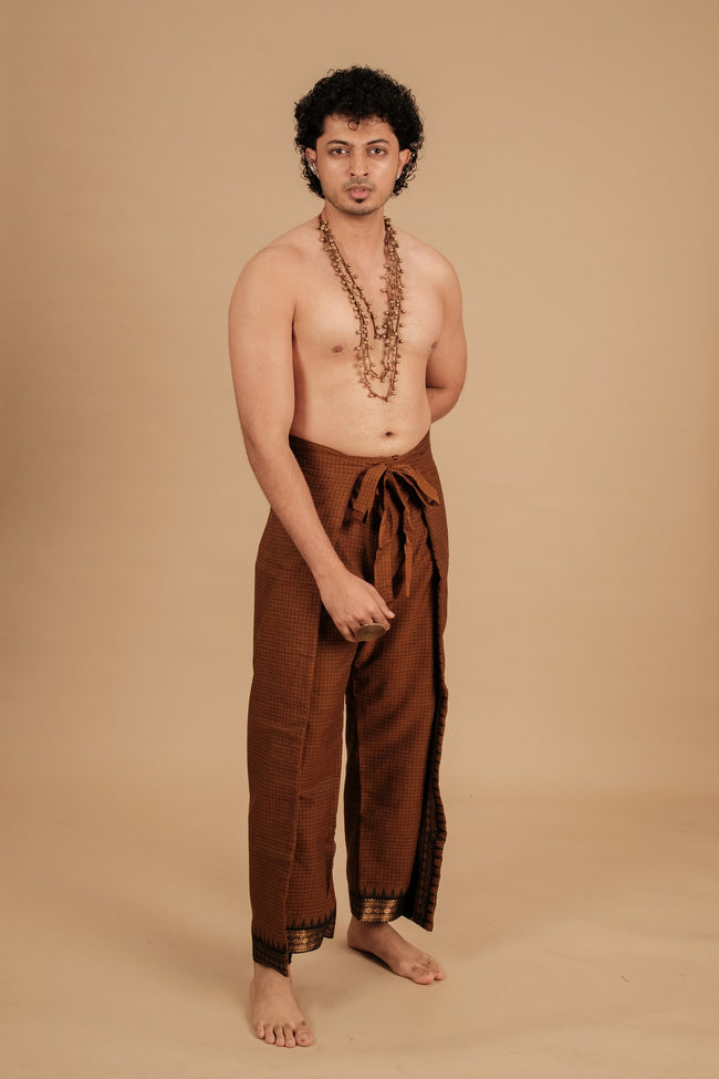 Kanchi Wrap Pants – Brown