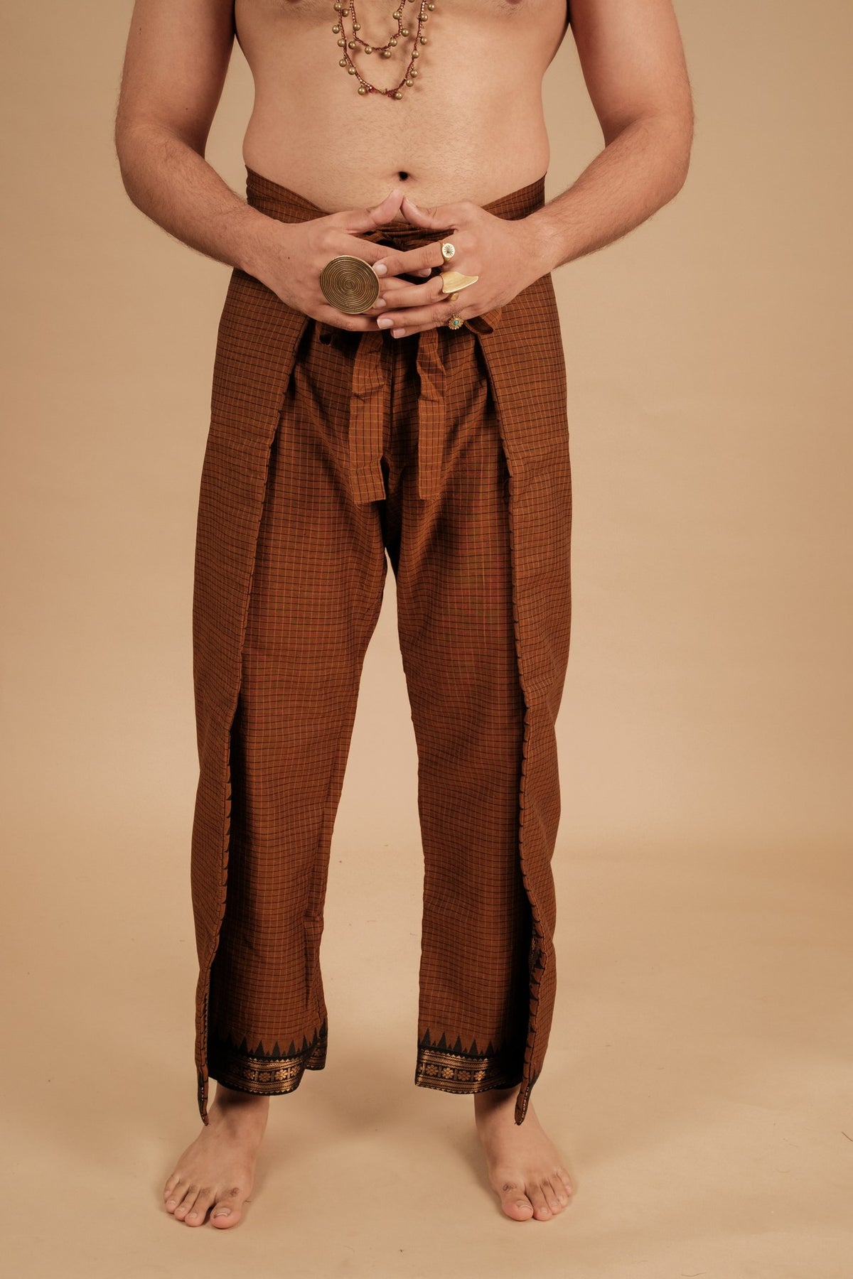 Kanchi Wrap Pants – Brown